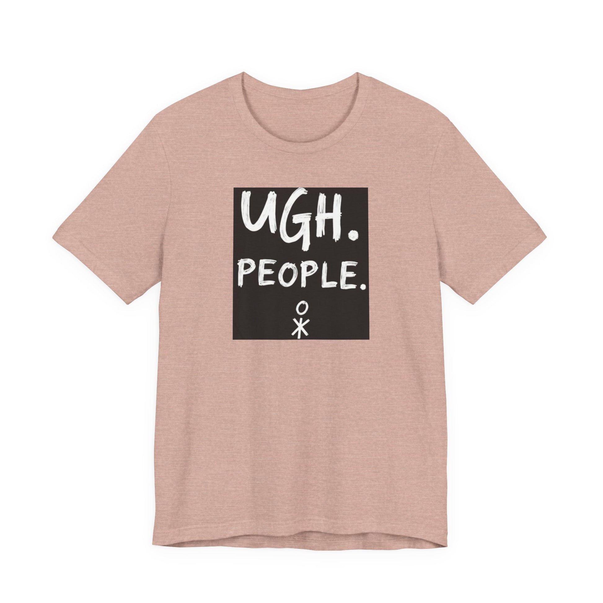 Frustration Level: UGH. PEOPLE. Unisex Tee, Funny Graphic T-Shirt, Gift for Introverts, Casual Wear, Everyday Humor - Psychonaut Swag