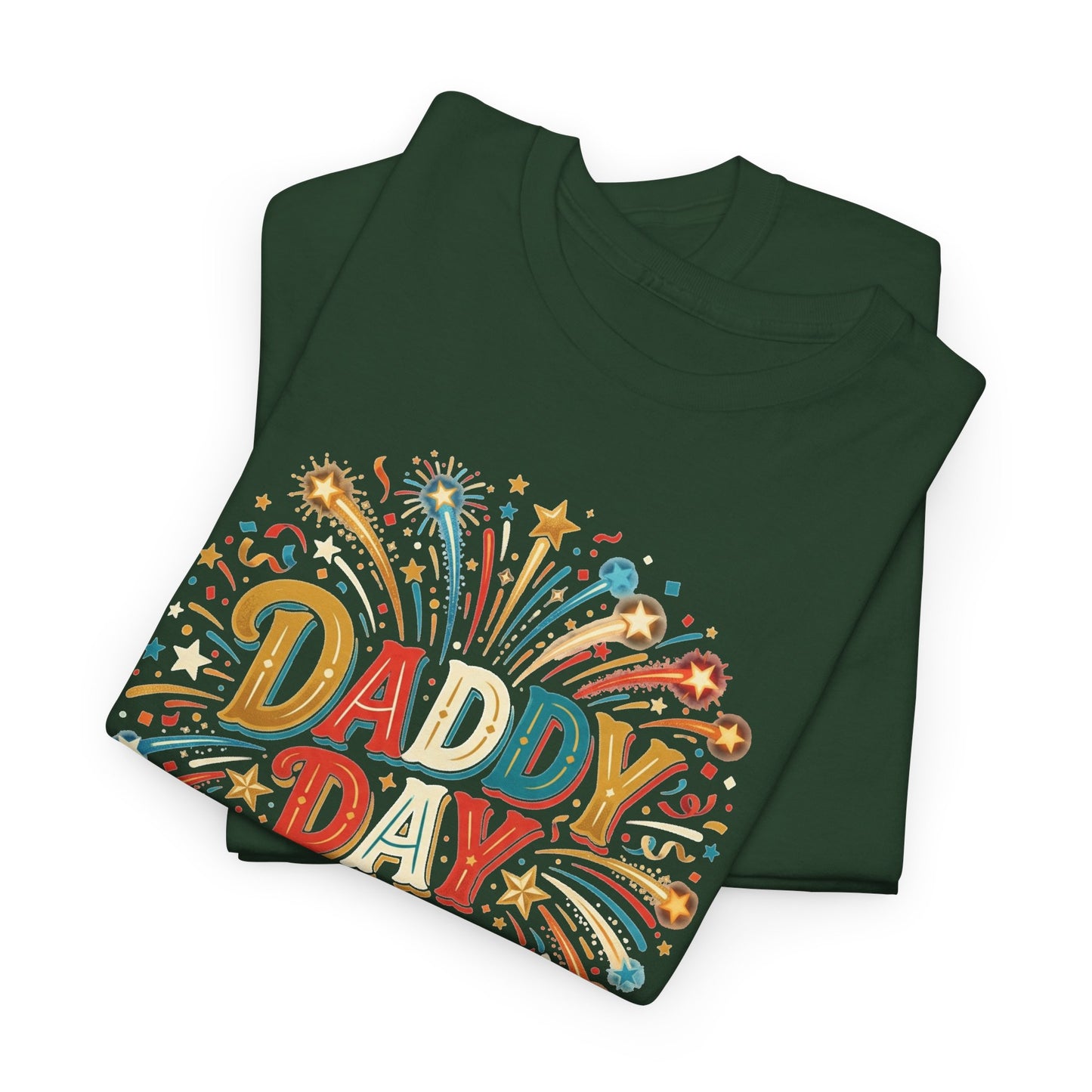 Daddy Day Fireworks T-Shirt — Retro Father’s Day Celebration Tee