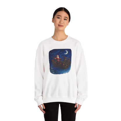 Christmas Santa Sleigh Crewneck Sweatshirt
