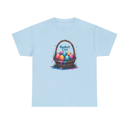 Basket Case, Easter Basket Tee — Colorful Painted Easter Eggs Graphic Shirt