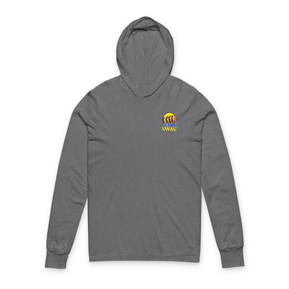 Psychonaut swag small biz, Hooded Long Sleeve Tee, Casual Layering, Everyday Wear, Gift for Friends, Outdoor Adventures, Stylish Hooded Shirt