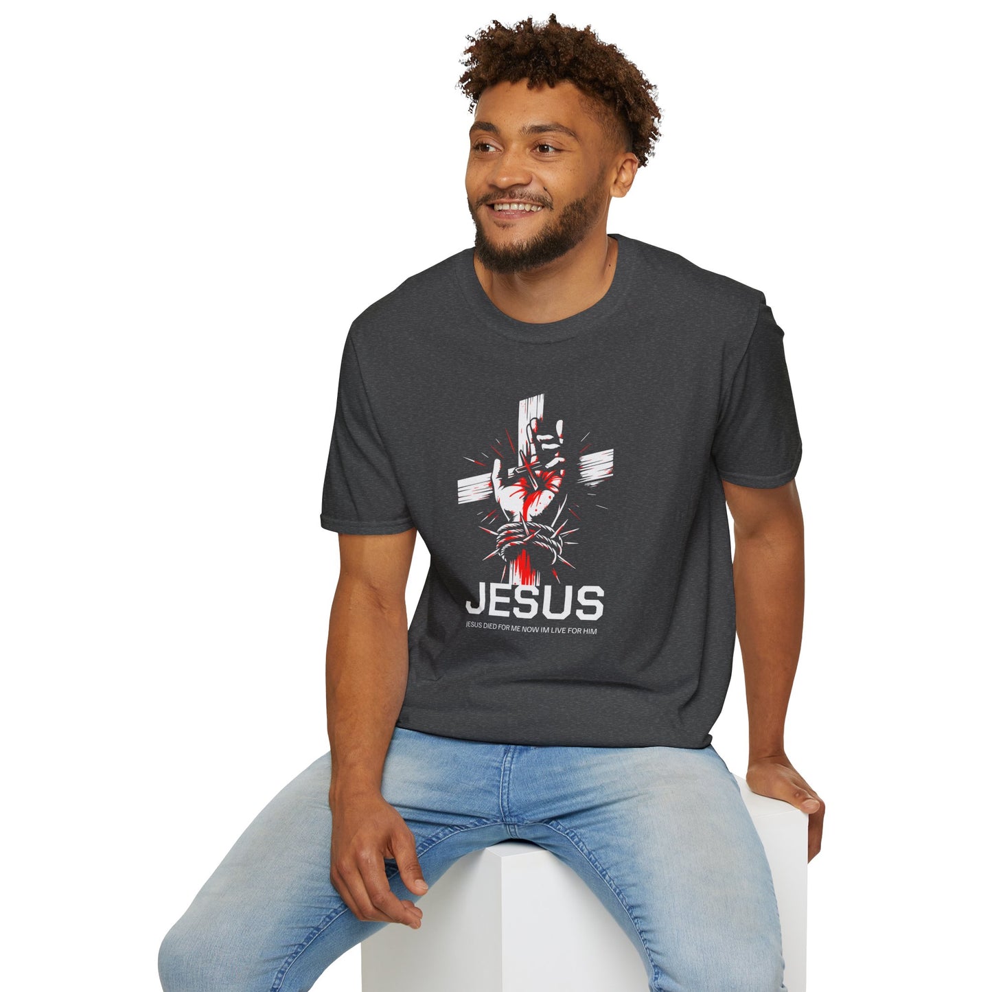 Jesus Cross T-Shirt — Blood and Crown Graphic Christian Tee