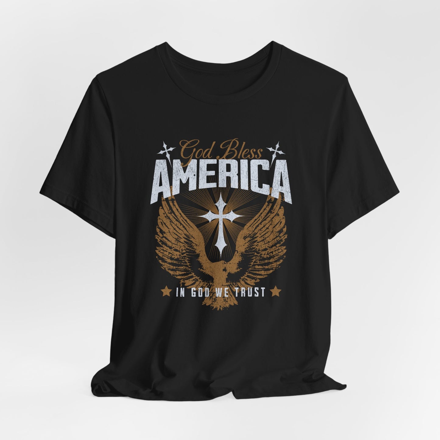God Bless America Eagle T-Shirt — Patriotic Fourth of July Tee