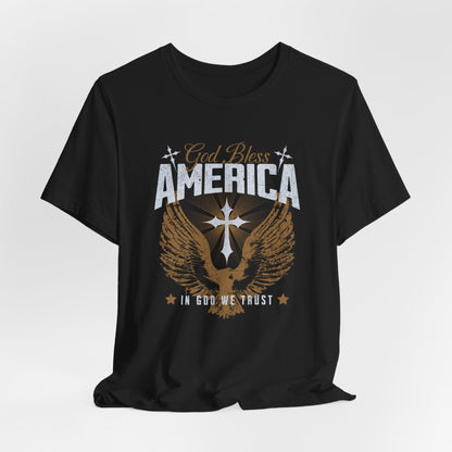 God Bless America Eagle T-Shirt — Patriotic Fourth of July Tee