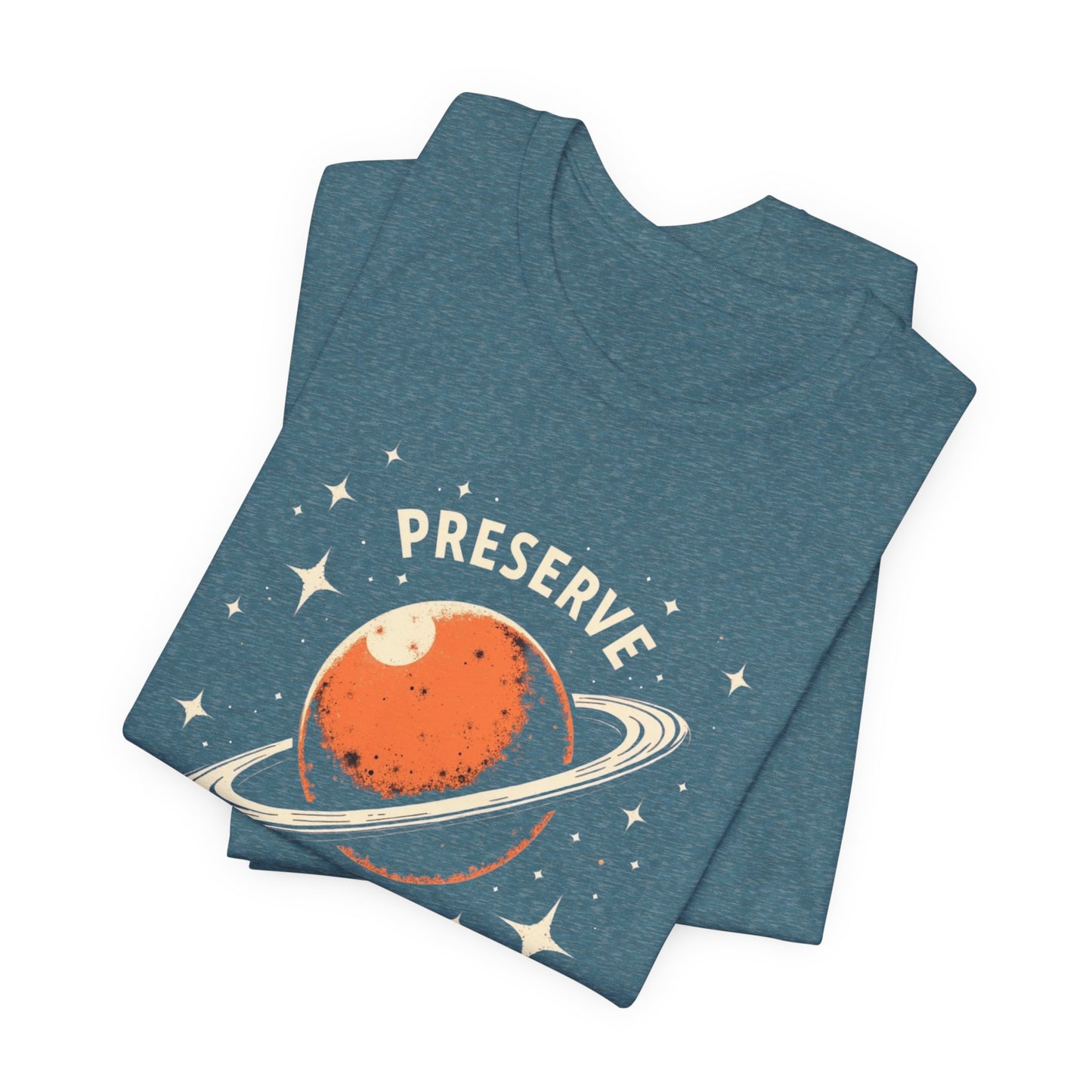 Preserve the Light of Consciousness Tee — Planet Illustration Graphic T-Shirt