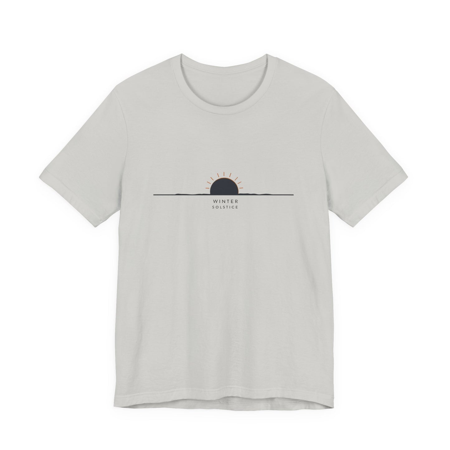 Sunrise Minimalist Tee — "Winter Solstice" Graphic T-Shirt