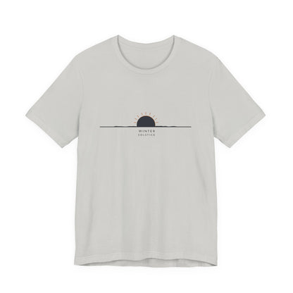 Sunrise Minimalist Tee — "Winter Solstice" Graphic T-Shirt