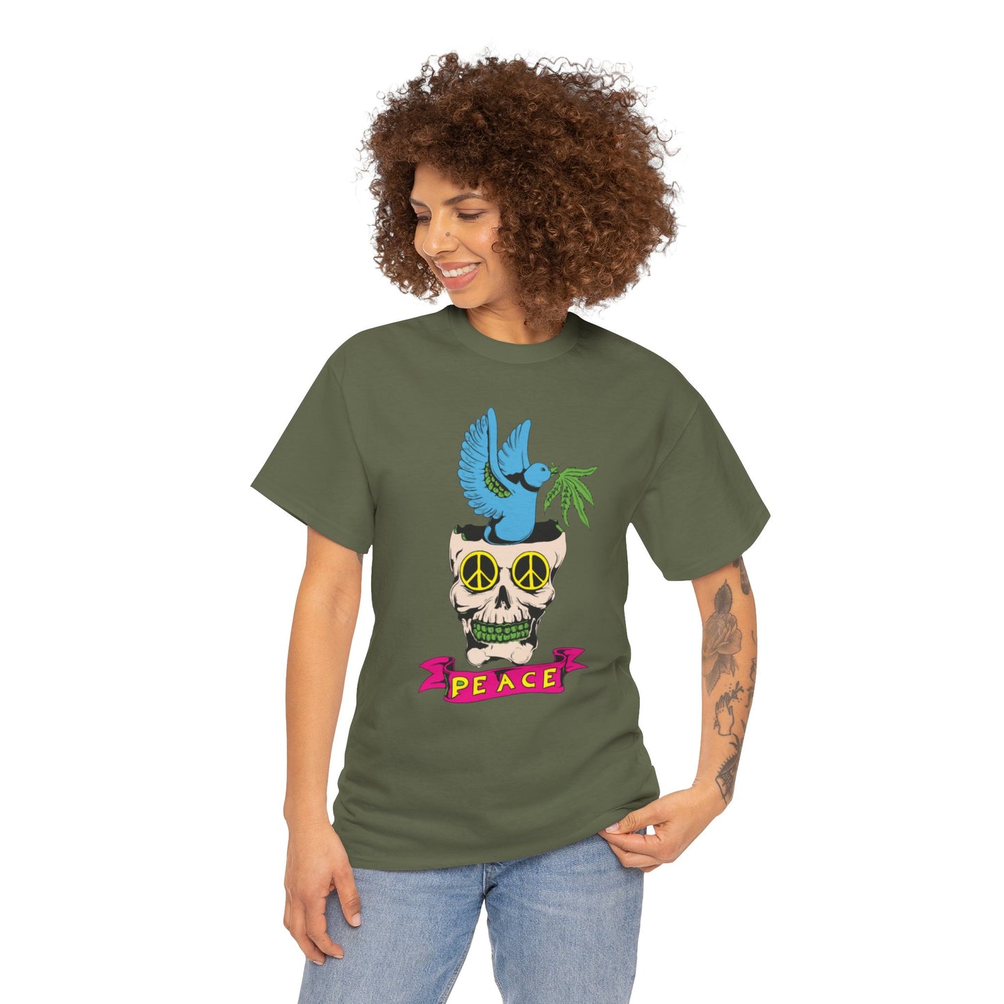 Peace Vibes, Unisex Heavy Cotton Tee