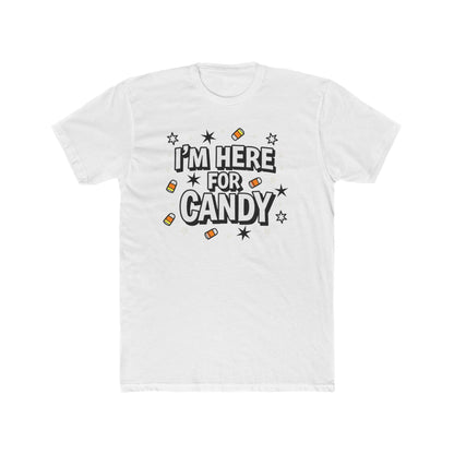 Fun Halloween Tee, I'm Here for Candy Unisex T-Shirt, Seasonal Fashion, Gift for Candy Lovers, Halloween Costume, Trick or Treat Shirt - Psychonaut Swag