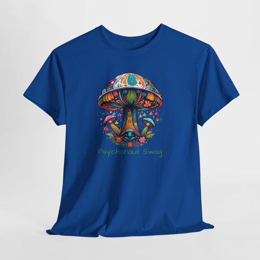 Vibing Bunch of Shrooms, Unisex Heavy Cotton Tee