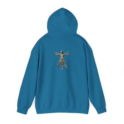 Psychonaut Staple, Vitruvian Hoody,Unisex Heavy Blend™ Hooded Sweatshirt - Psychonaut Swag