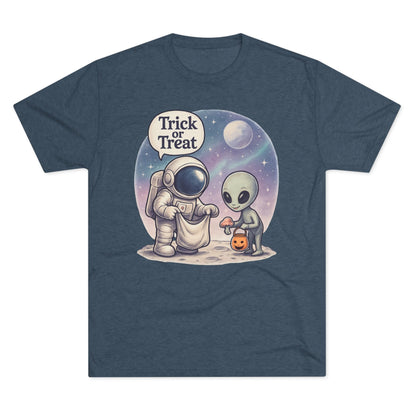 Space Trick or Treat Crew Tee, Halloween T-Shirt, Space Theme Shirt, Unisex Graphic Tee, Fun Costume Tee, Gift for Space Lovers