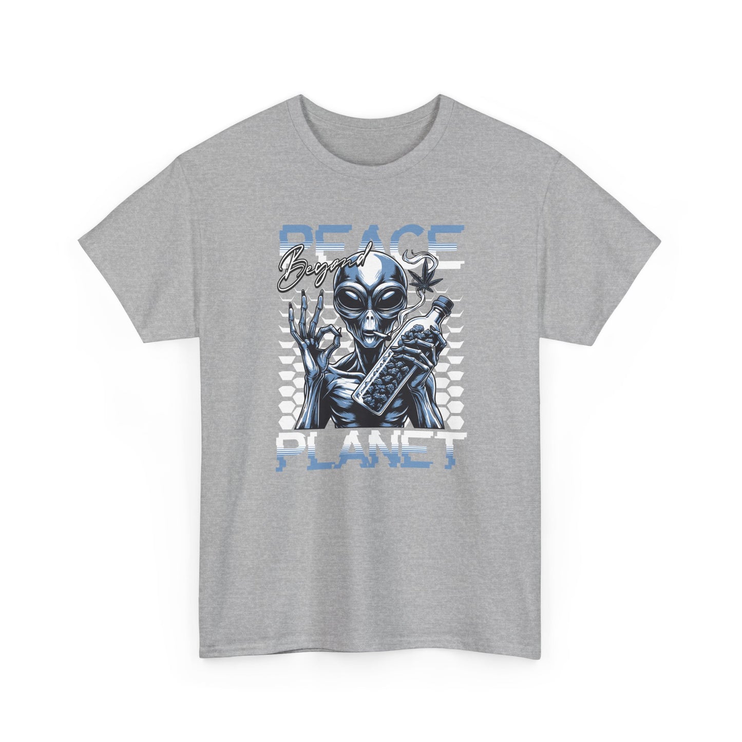 Peace Planet Alien T‑Shirt — Retro Sci‑Fi Graphic Tee