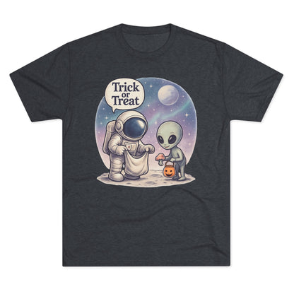 Space Trick or Treat Crew Tee, Halloween T-Shirt, Space Theme Shirt, Unisex Graphic Tee, Fun Costume Tee, Gift for Space Lovers