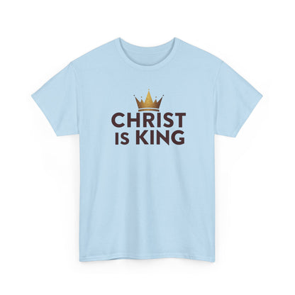 Christ Is King T-Shirt — Christian Faith Tee with Crown Graphic