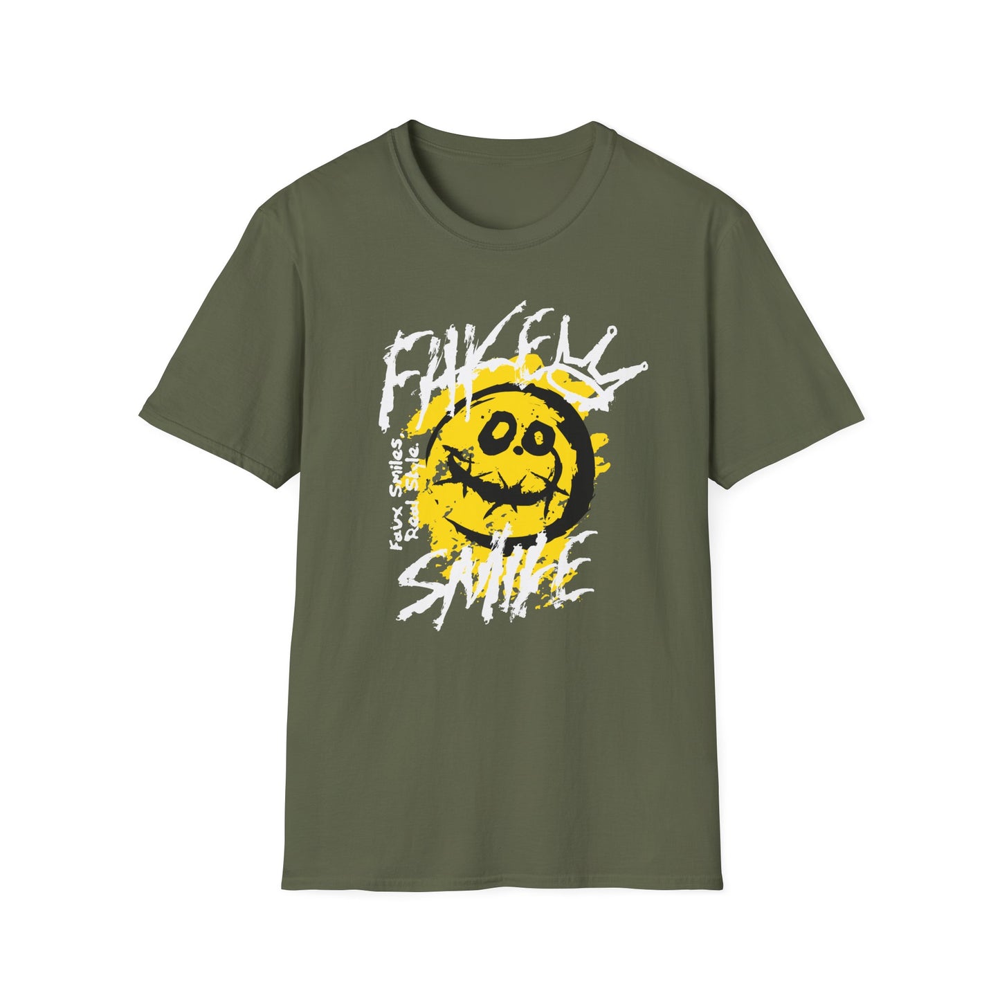 Fake Smile Vibe, Unisex Softstyle T-Shirt
