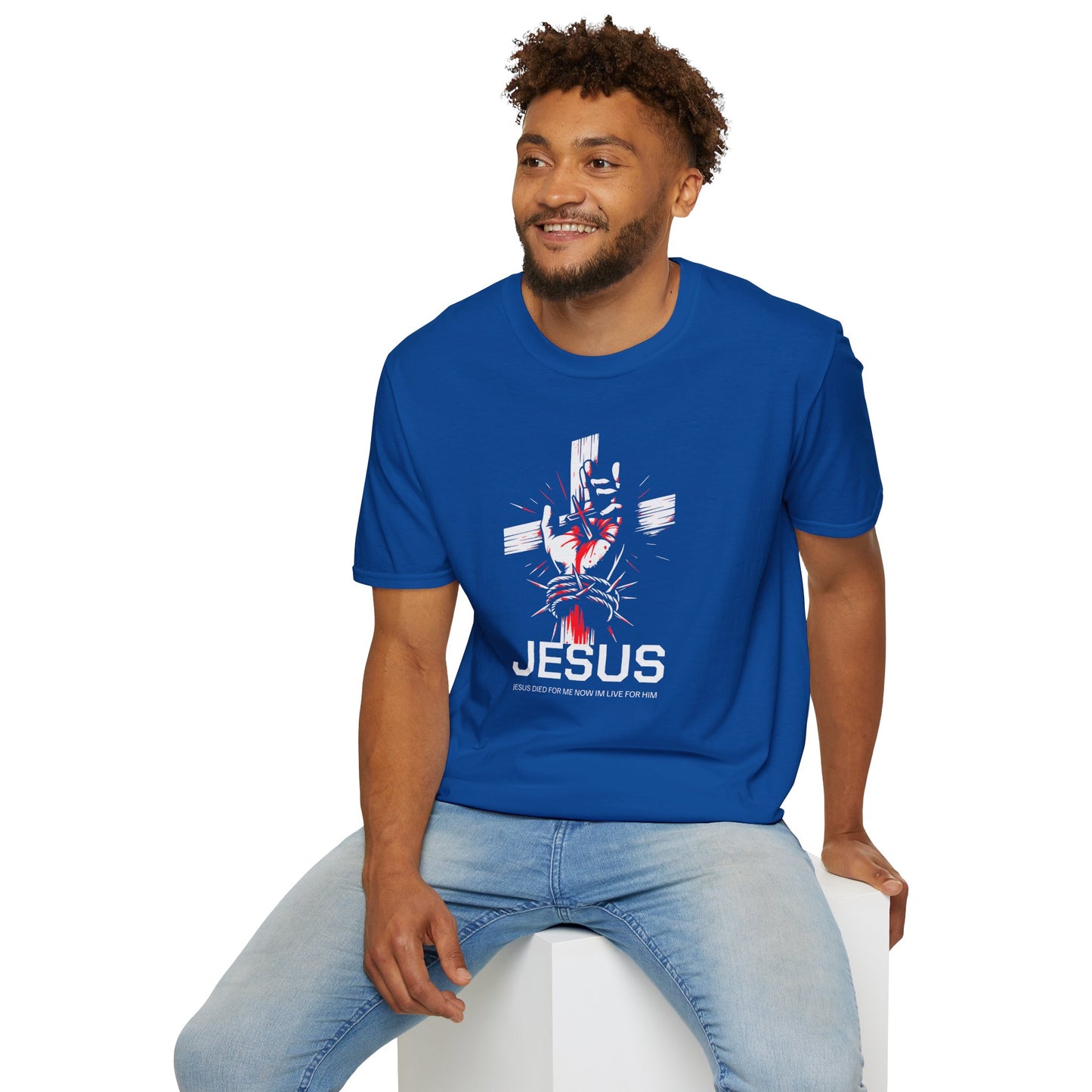 Jesus Cross T-Shirt — Blood and Crown Graphic Christian Tee