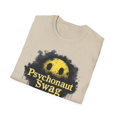 Psycho Smile, Pyschonaut Swag T-Shirt - Unisex Softstyle Tee, Casual Wear, Gift for Gamers, Festival Attire, Streetwear Fashion