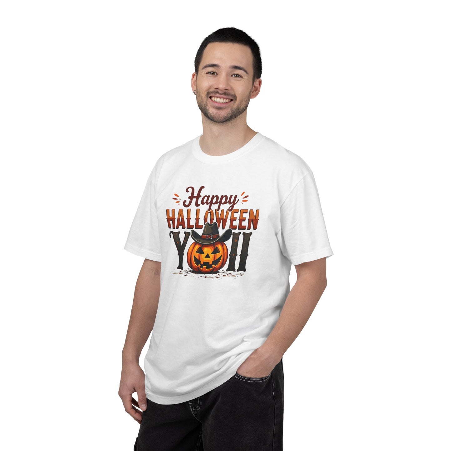 Halloween T-Shirt — "Happy Halloween You" Pumpkin Witch Graphic