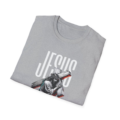 Jesus Cross T-Shirt — 'Jesus' Graphic Faith Tee for Christians