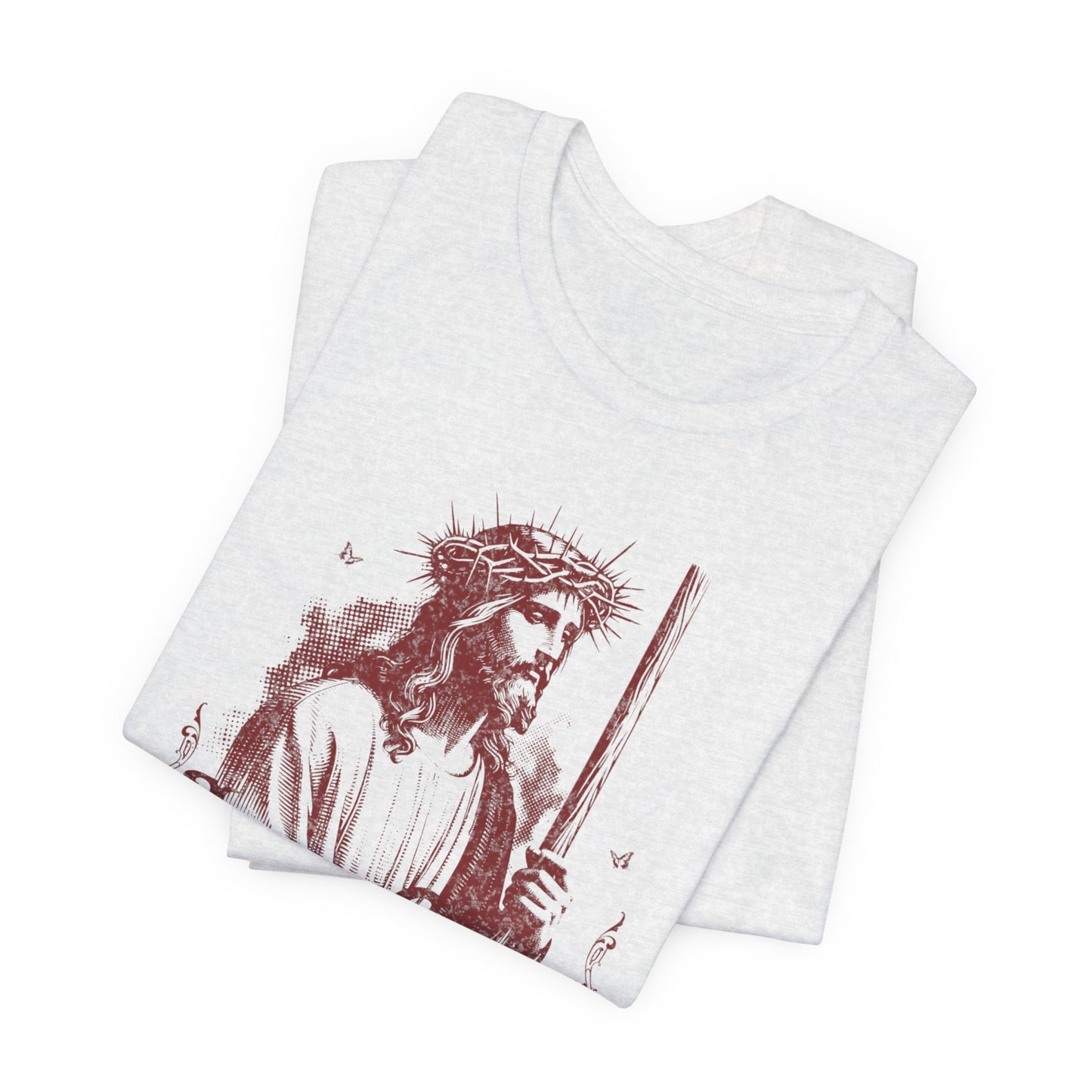 Jesus Christ iconic Tee – Christian Faith T‑Shirt with Crown of Thorns Design
