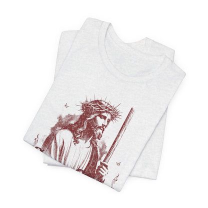 Jesus Christ iconic Tee – Christian Faith T‑Shirt with Crown of Thorns Design