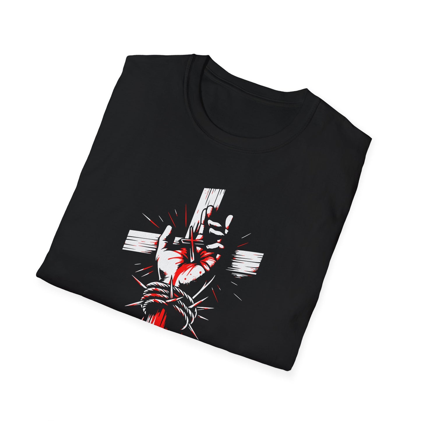 Jesus Cross T-Shirt — Blood and Crown Graphic Christian Tee