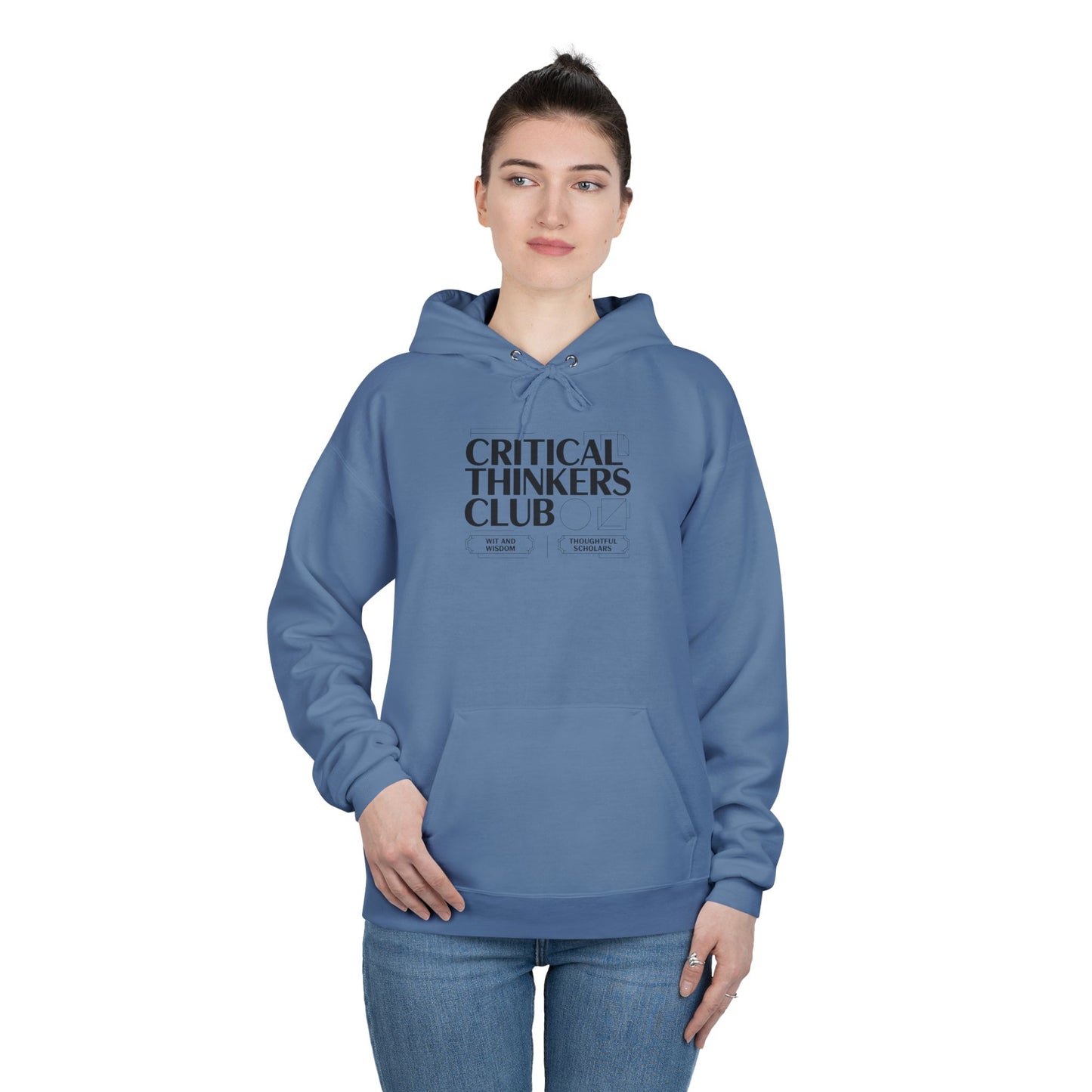 Critical Thinkers Club Hoodie — Graphic Pullover for Students & Intellectuals