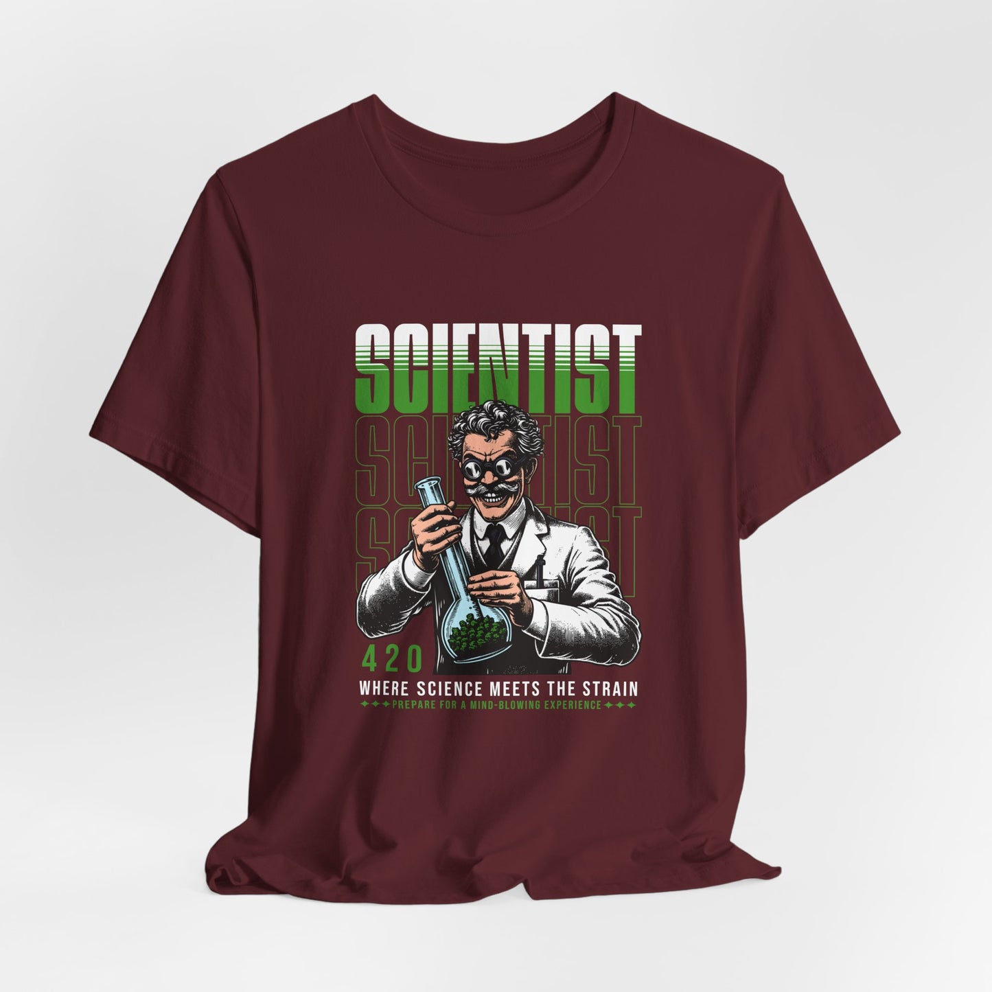 Scientist 420 T-Shirt — "Where Science Meets The Strain" Cannabis Lab Tee