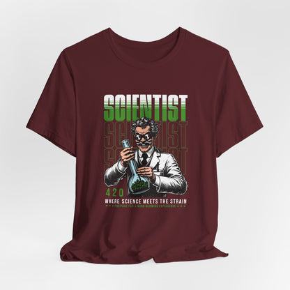 Scientist 420 T-Shirt — "Where Science Meets The Strain" Cannabis Lab Tee
