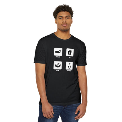 Whale, Oil, Beef, Hooked Icon Graphic Tee