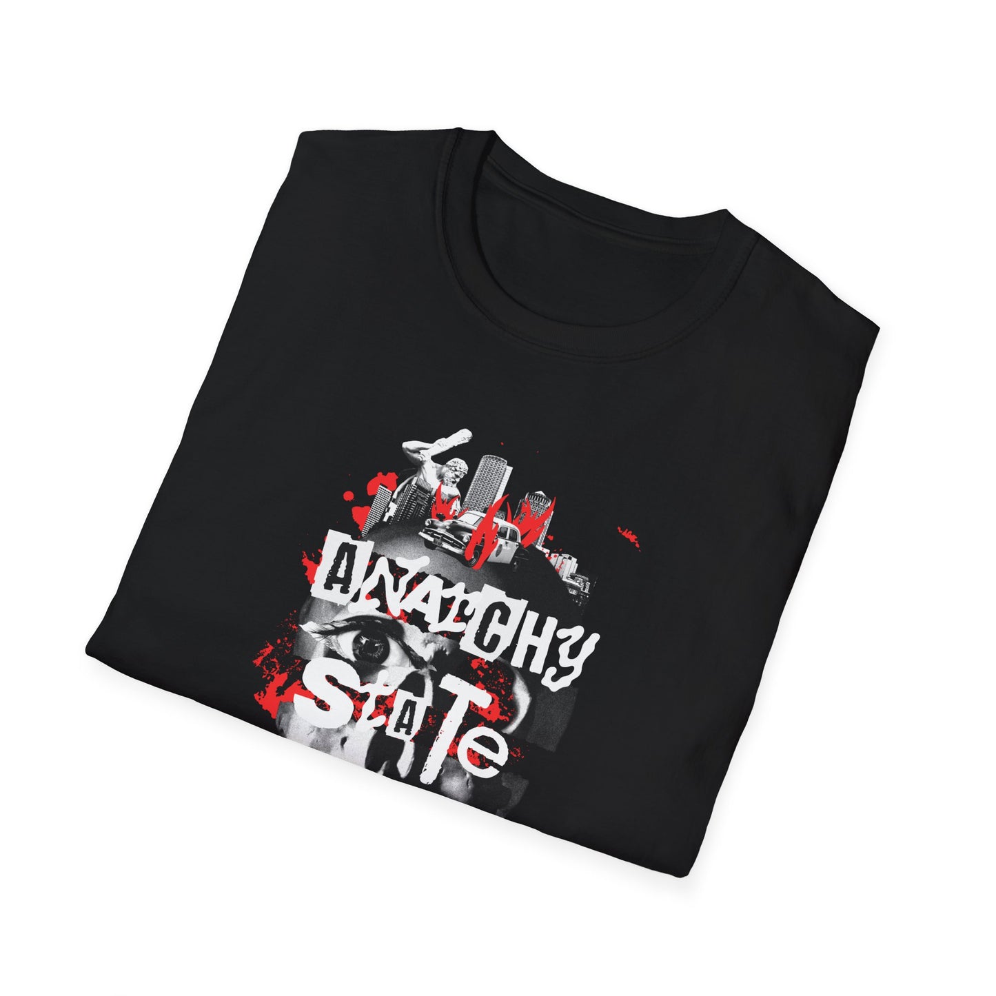 Anarchy State of Mind T-Shirt — "Take Over the Fake Media" Graphic Tee