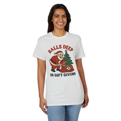 Santa Balls Deep, Unisex DryBlend® T-Shirt