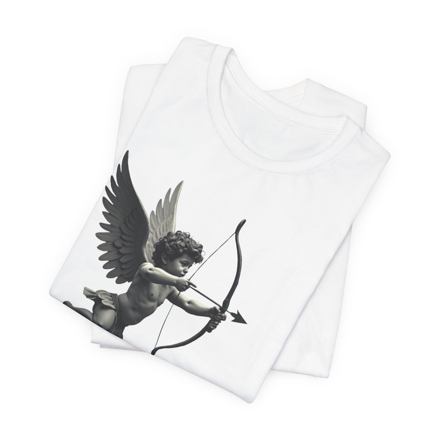 Cupid Graphic Tee — "Aiming for Love" Vintage Valentine T‑Shirt