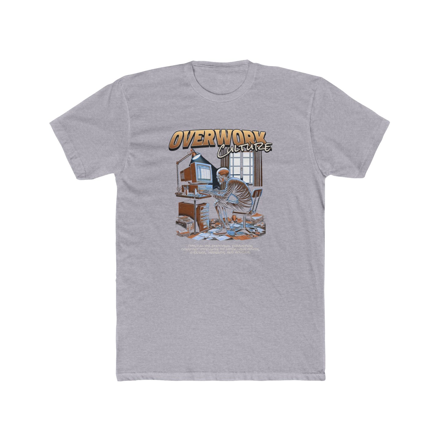 Overworked Society — 'Overwork' Graphic Crewneck T-Shirt