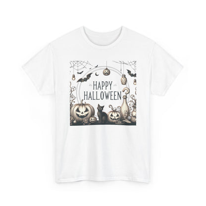 Halloween Vintage style party, Unisex Heavy Cotton Tee, Spooky Tee, Halloween Shirt, Ghostly Apparel, Pumpkin T-Shirt, Festive Clothing