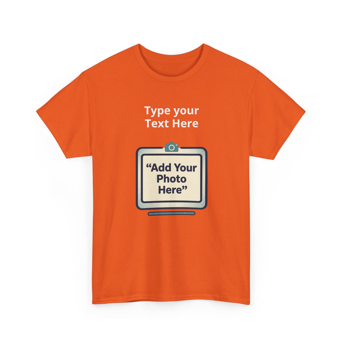 Customize Your Own (Adult) Heavy Cotton Tee — Personalized Image or Text T-Shirt
