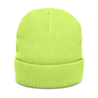 Psychonaut swag, small biz, Ribbed Knit Beanie - Cozy Embroidered Headwear for All Seasons, Winter Fashion, Gift Idea, Casual Style, Outdoor Fun