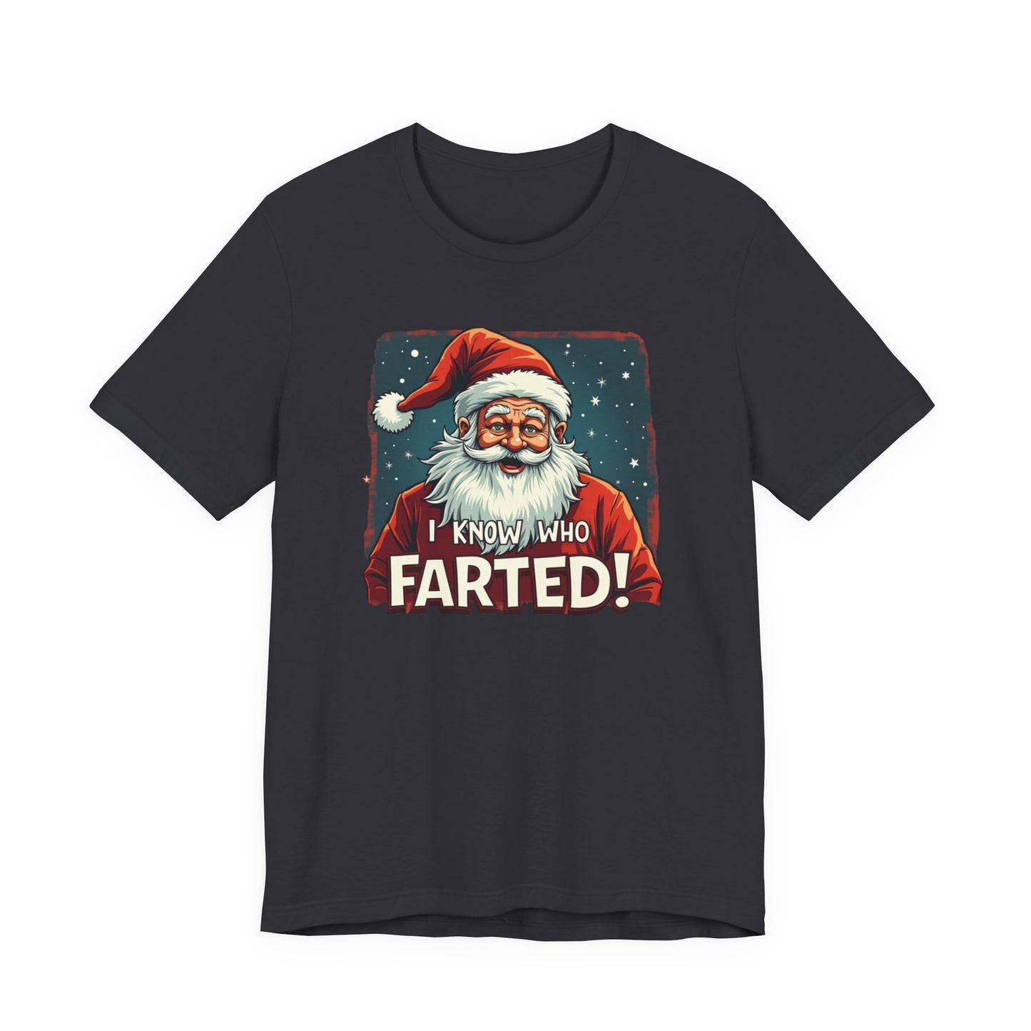 Funny Christmas T-Shirt – Vintage Santa "I Know Who Farted!" Holiday Tee