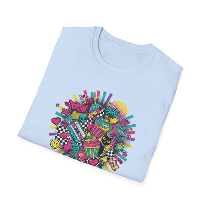 Retro Vaporwave Cassette Tee — 80s Synthwave Music Graphic T-Shirt