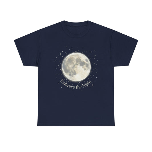 Moon tee - "Embrace the Night" Celestial Moon T‑Shirt