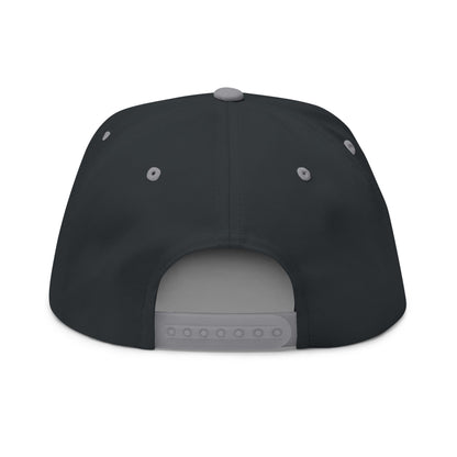 Trippy Smile Hat, Flat Bill Cap (Embroidery)