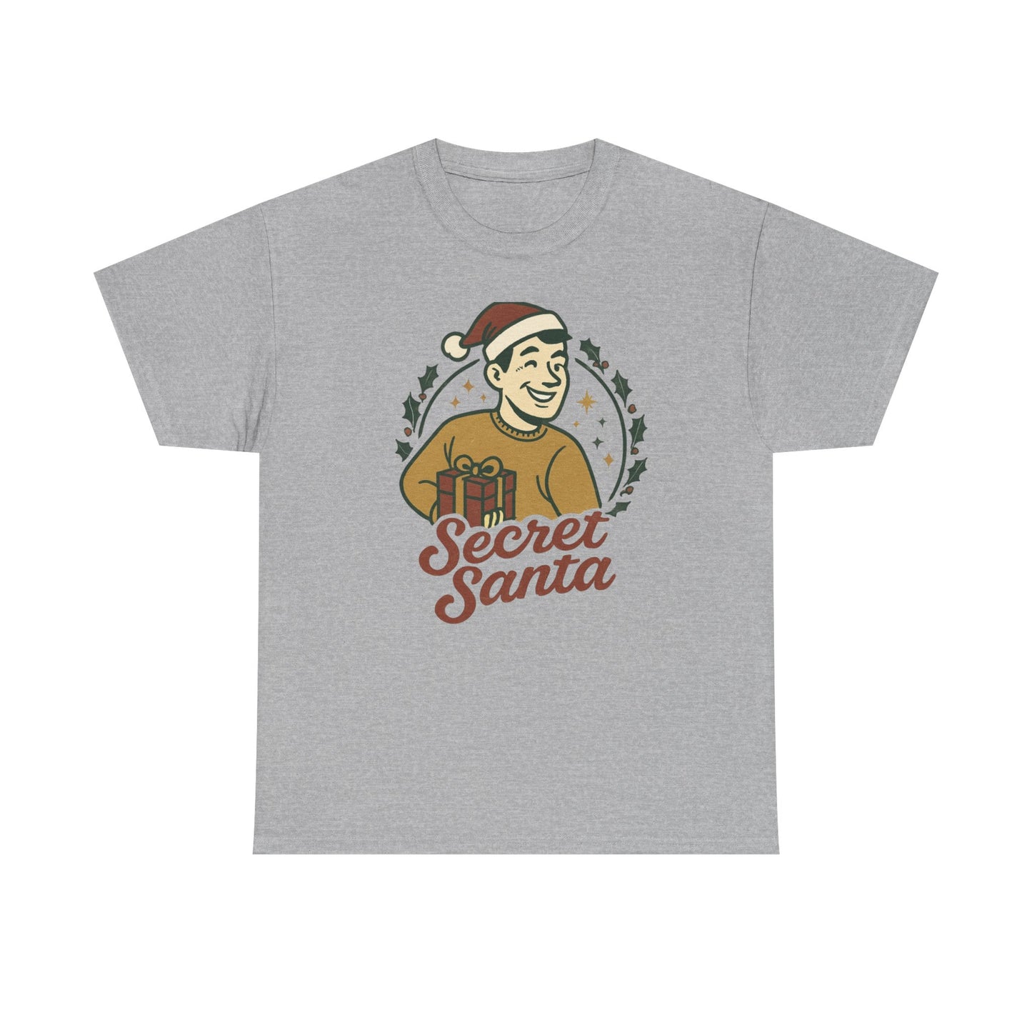 Secret Santa T-Shirt — Retro Holiday Graphic Tee