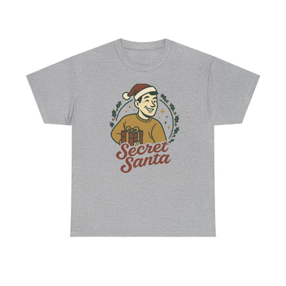 Secret Santa T-Shirt — Retro Holiday Graphic Tee