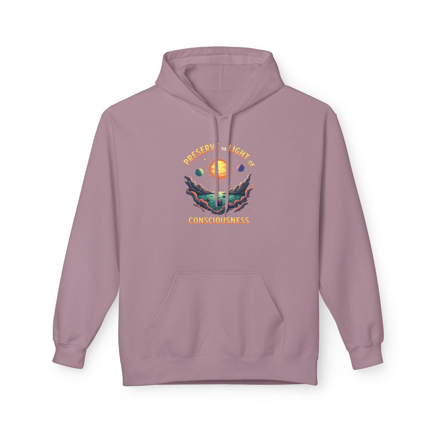 Consciousness Preservation Hoodie — "Preserve the Light of Consciousness" Graphic Hoodie