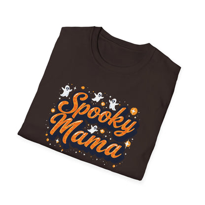 Spooky Mama T-Shirt — Halloween Mom Tee with Cute Ghosts