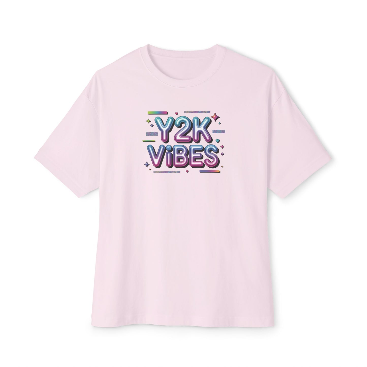 Y2K Vibes Tee - Retro 2000s Graphic Boxy T-Shirt