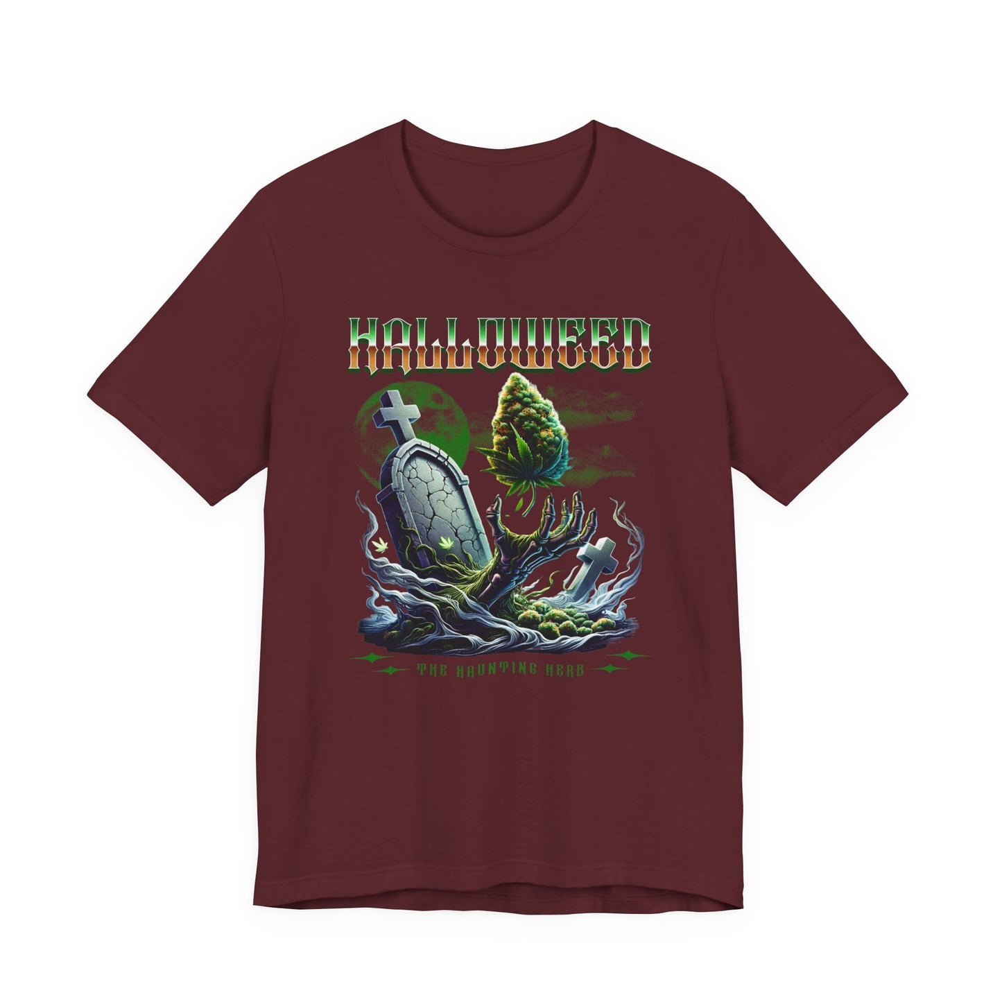 Halloweed, Haunted Herb, Unisex Jersey Short Sleeve Tee