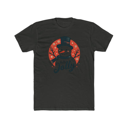 Holly Jolly Snowman T-Shirt — Christmas Holiday Crew Tee