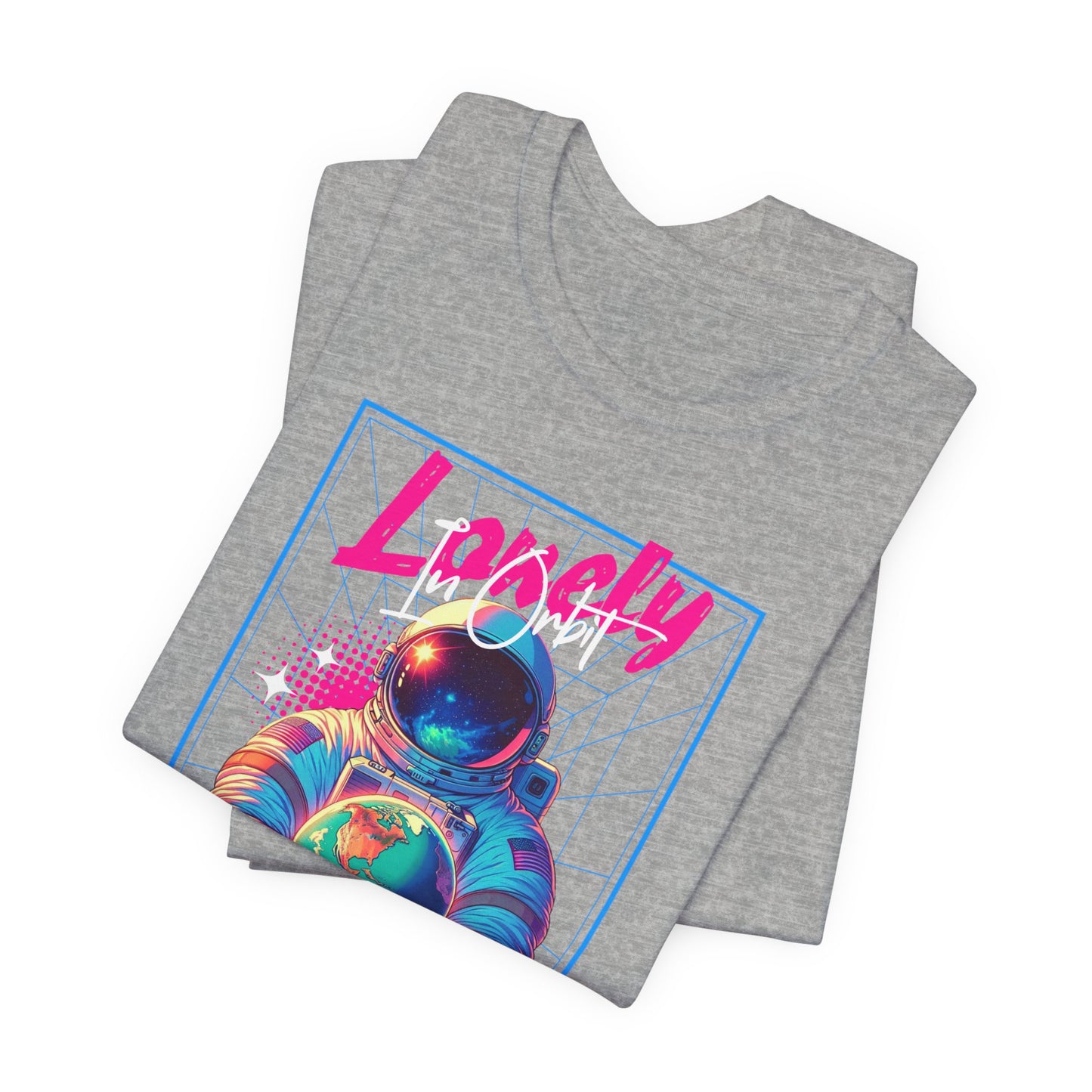 Astronaut Explorer Tee — "Lonely in Orbit" Space Graphic T-Shirt